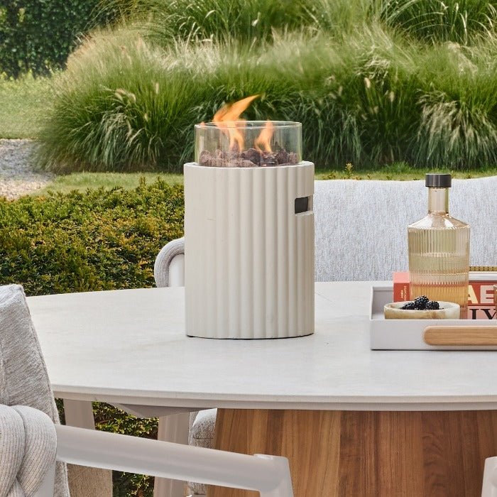 Happy Cocooning Lumi Rib Table Top Burner in Smokey Anthracite