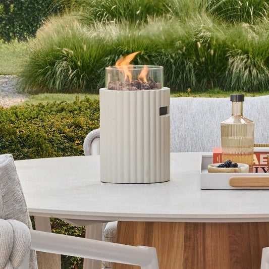 Happy Cocooning Lumi Rib Table Top Burner in Smokey Anthracite