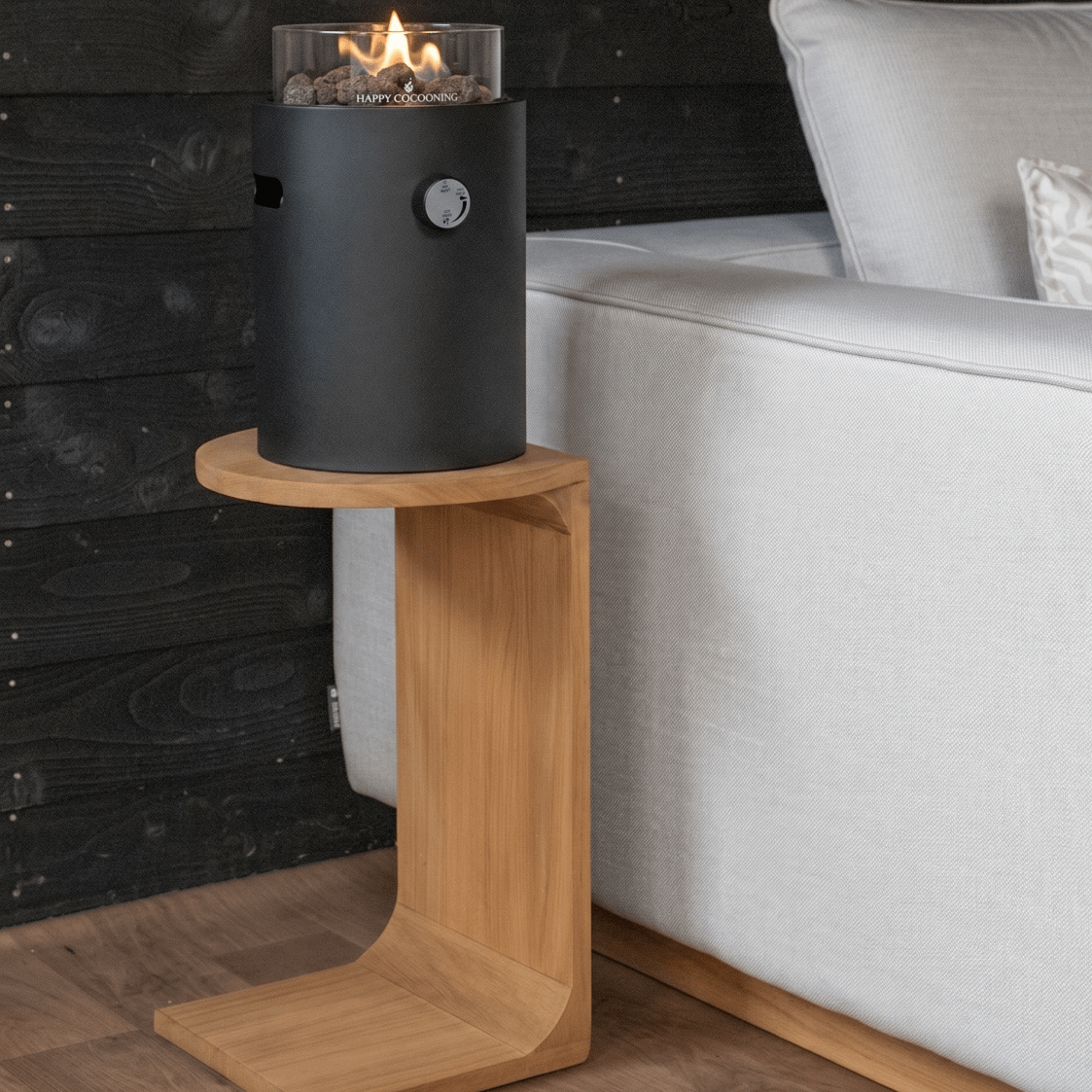 Happy Cocooning Lumi Steel Table Top Burner in Nordic Black