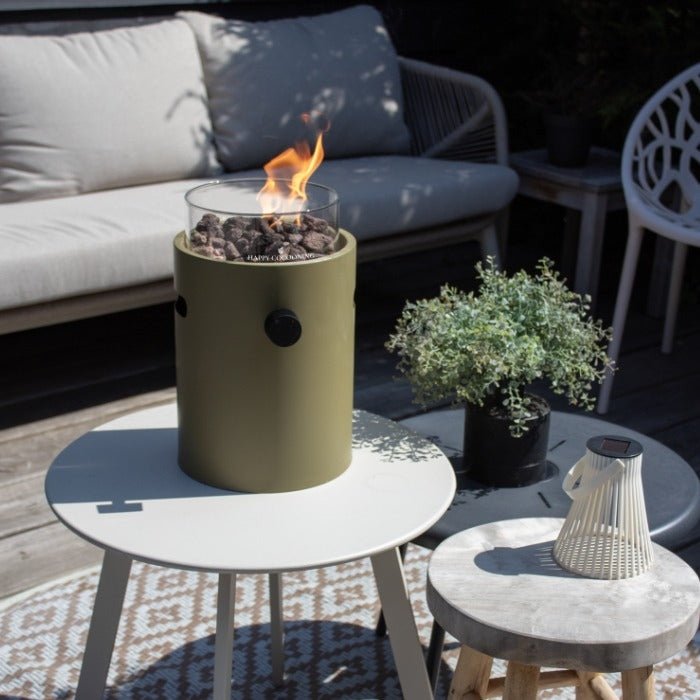 Happy Cocooning Lumi Steel Table Top Burner in Olive Green