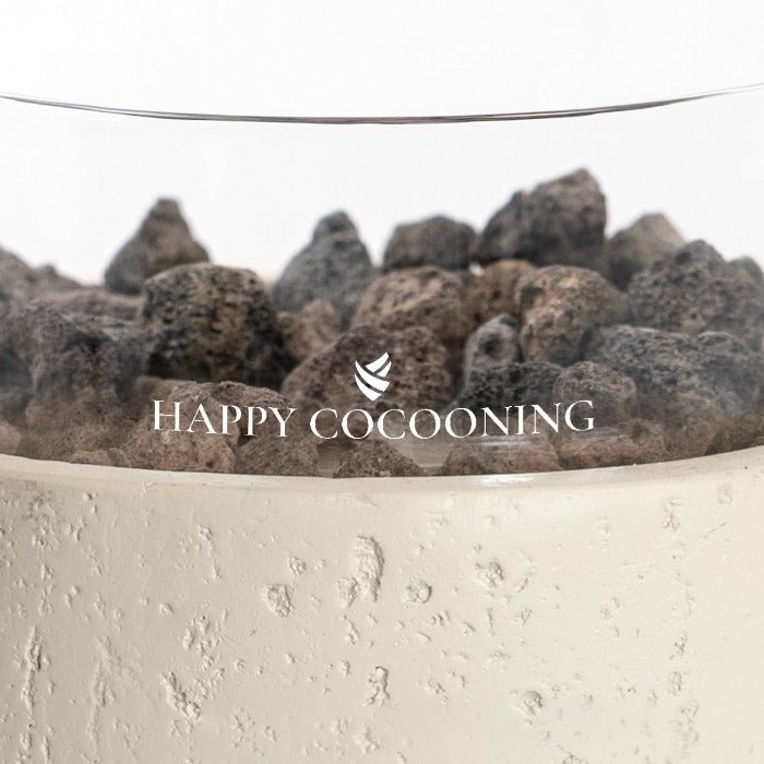 Happy Cocooning Lumi Stone Table Top Burner in Travertine