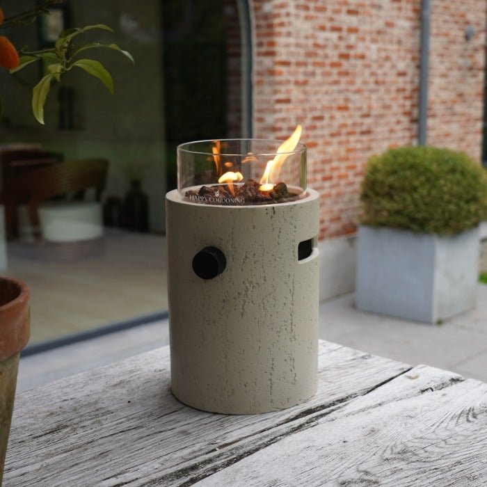 Happy Cocooning Lumi Stone Table Top Burner in Travertine