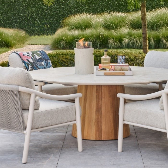 Happy Cocooning Lumi Stone Table Top Burner in Travertine