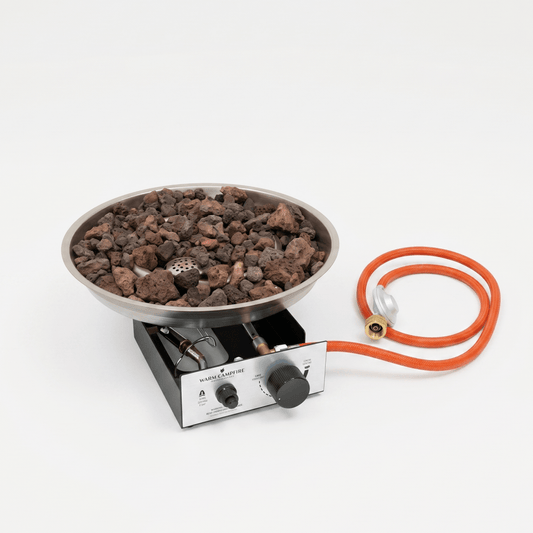Happy Cocooning Round Burner in Stainless Steel