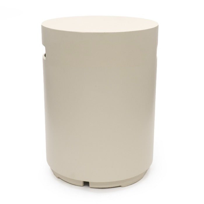 Happy Cocooning Round Gas Bottle Enclosure in Oyster Beige