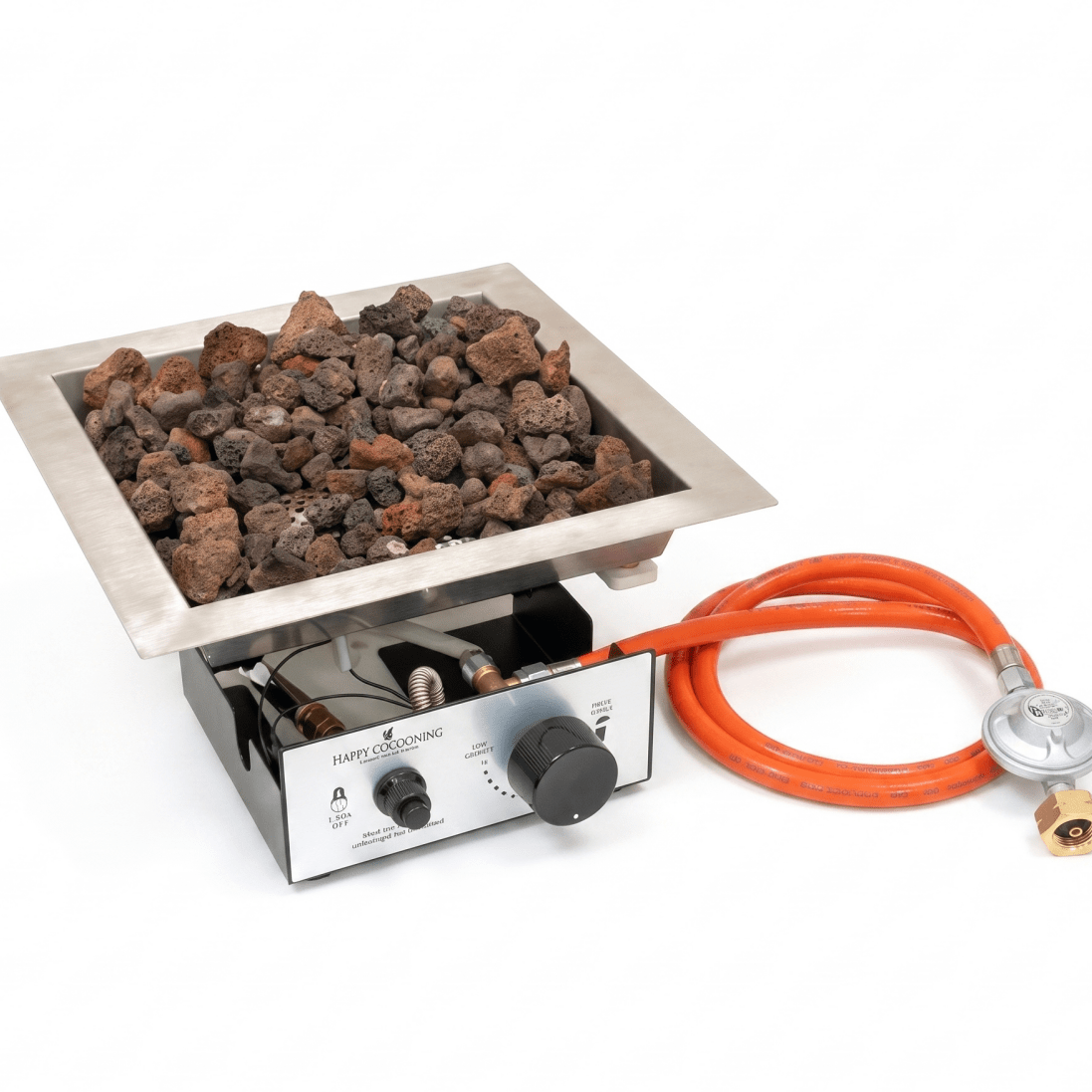 Happy Cocooning Square Burner in Stainless Steel