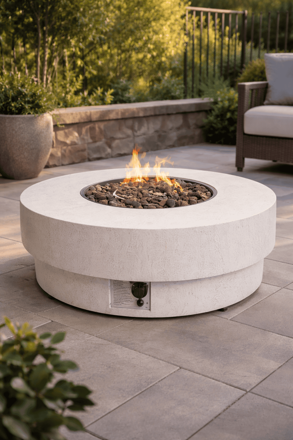 Happy Cocooning Estate Round 105 Gas Fire Table