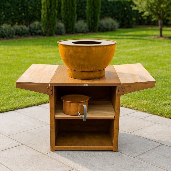HEAT Kjok Outdoor Kitchen in Corten
