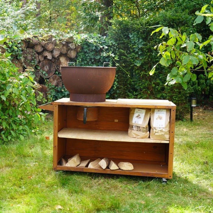 HEAT Trolle Outdoor Kitchen in Corten