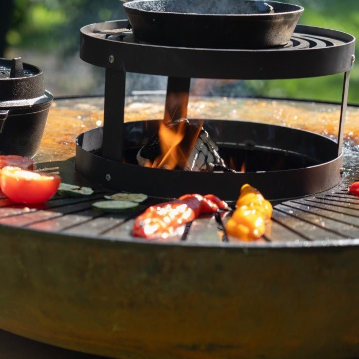HEAT Turret Grill Add - On For Bakka Barbecue in Black