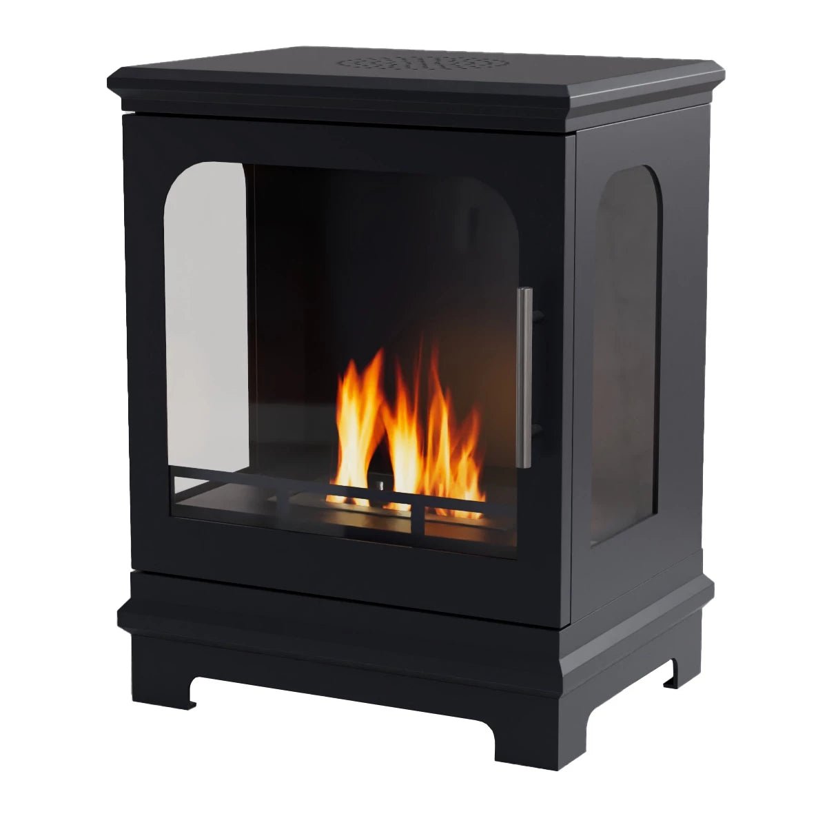 Scandiflames Honolulu Bioethanol Freestanding Fireplace - indoor fireplace - Ice Cold Spice | Black