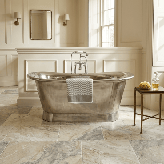 Hurlingham Allingham Nickel Freestanding Bath in Nickel