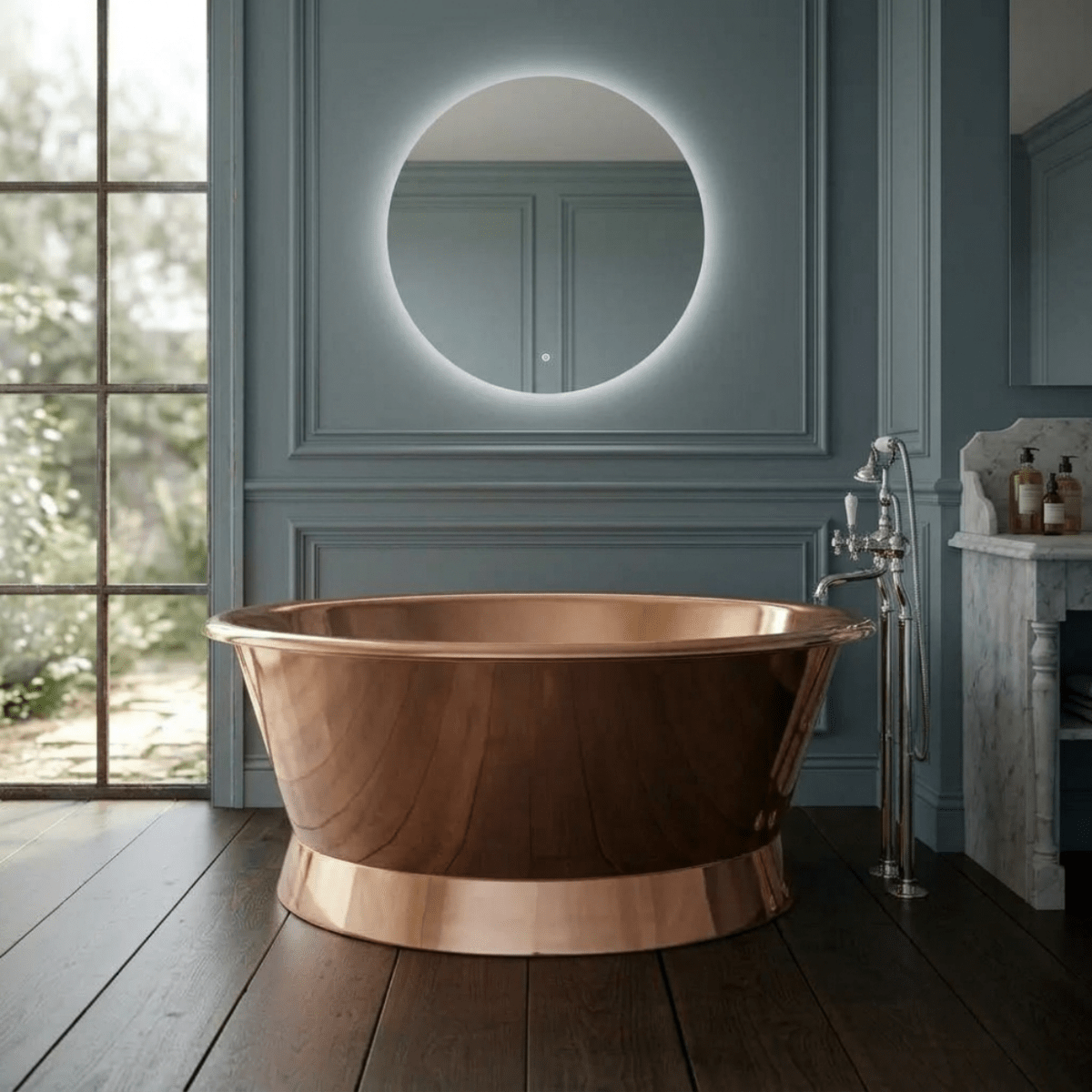 Hurlingham Baignoire Copper Freestanding Bath in Copper