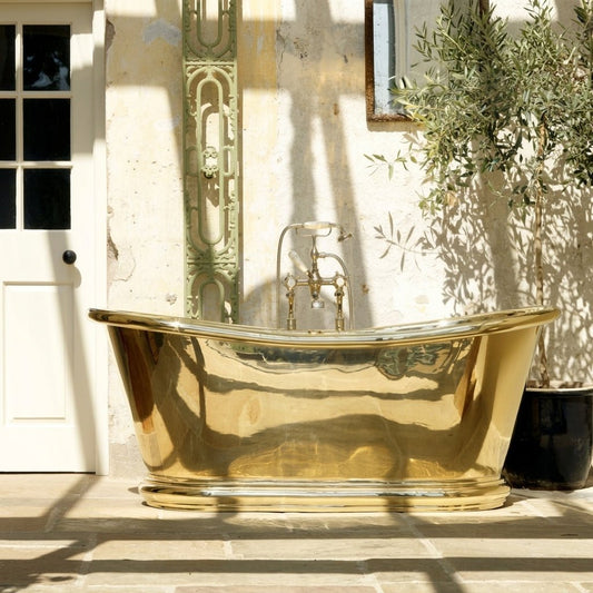 Hurlingham Baths Brass Bulle Freestanding Bath in Brass