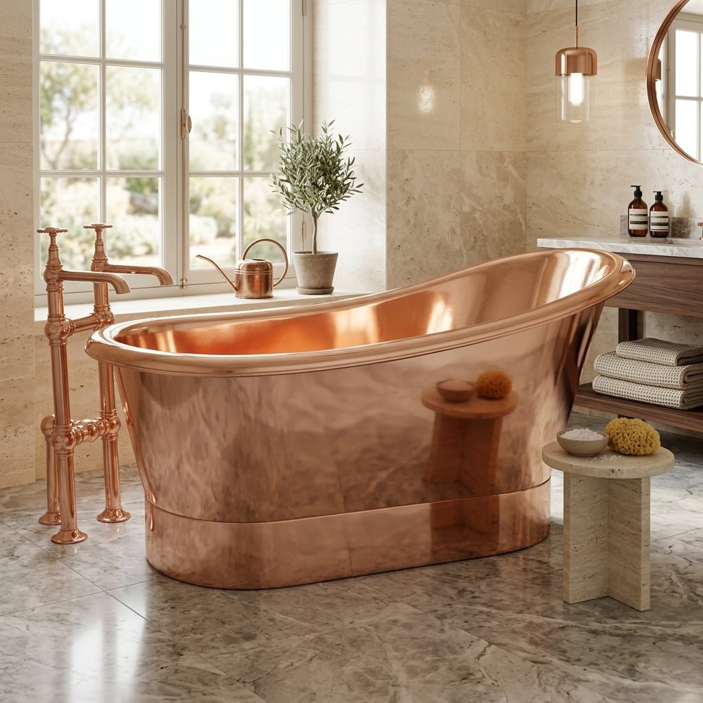 Hurlingham Bijou Copper Freestanding Bath in Copper