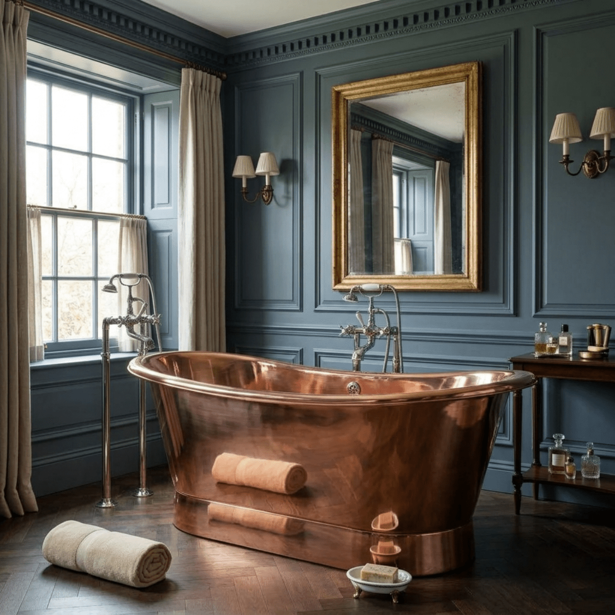 Hurlingham Bijou Copper Freestanding Bath in Copper