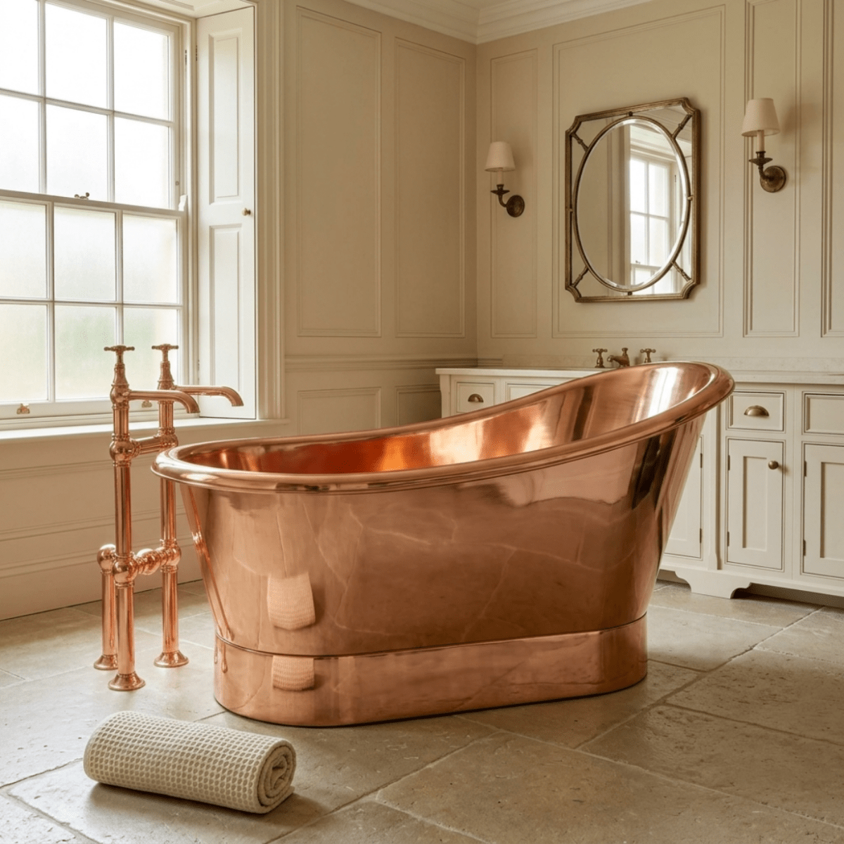 Hurlingham Bijou Copper Freestanding Bath in Copper
