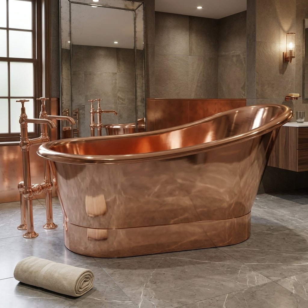 Hurlingham Bijou Copper Freestanding Bath in Copper