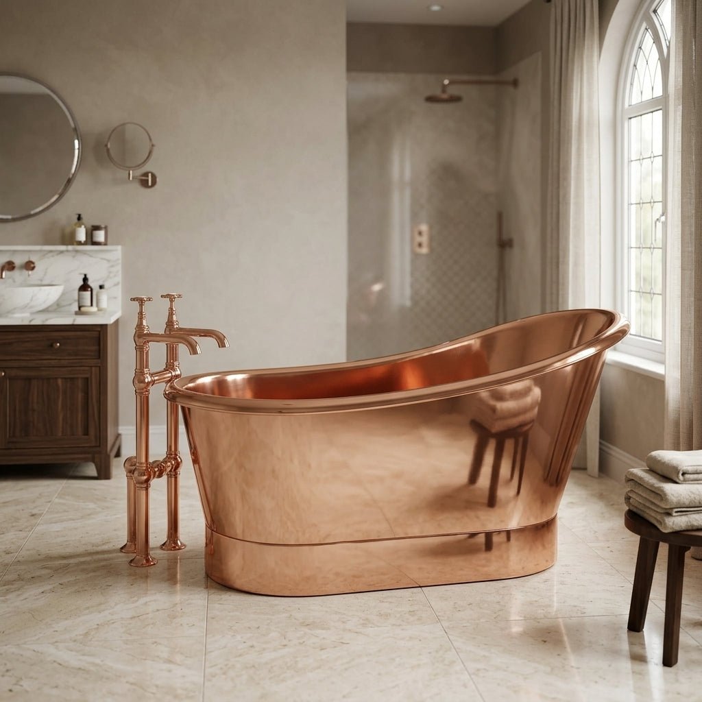 Hurlingham Bijou Copper Freestanding Bath in Copper
