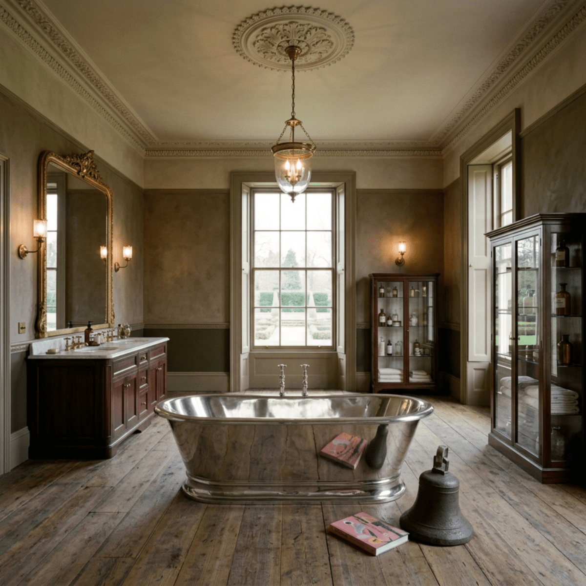 Hurlingham Zille Nickel Freestanding Bath in Nickel