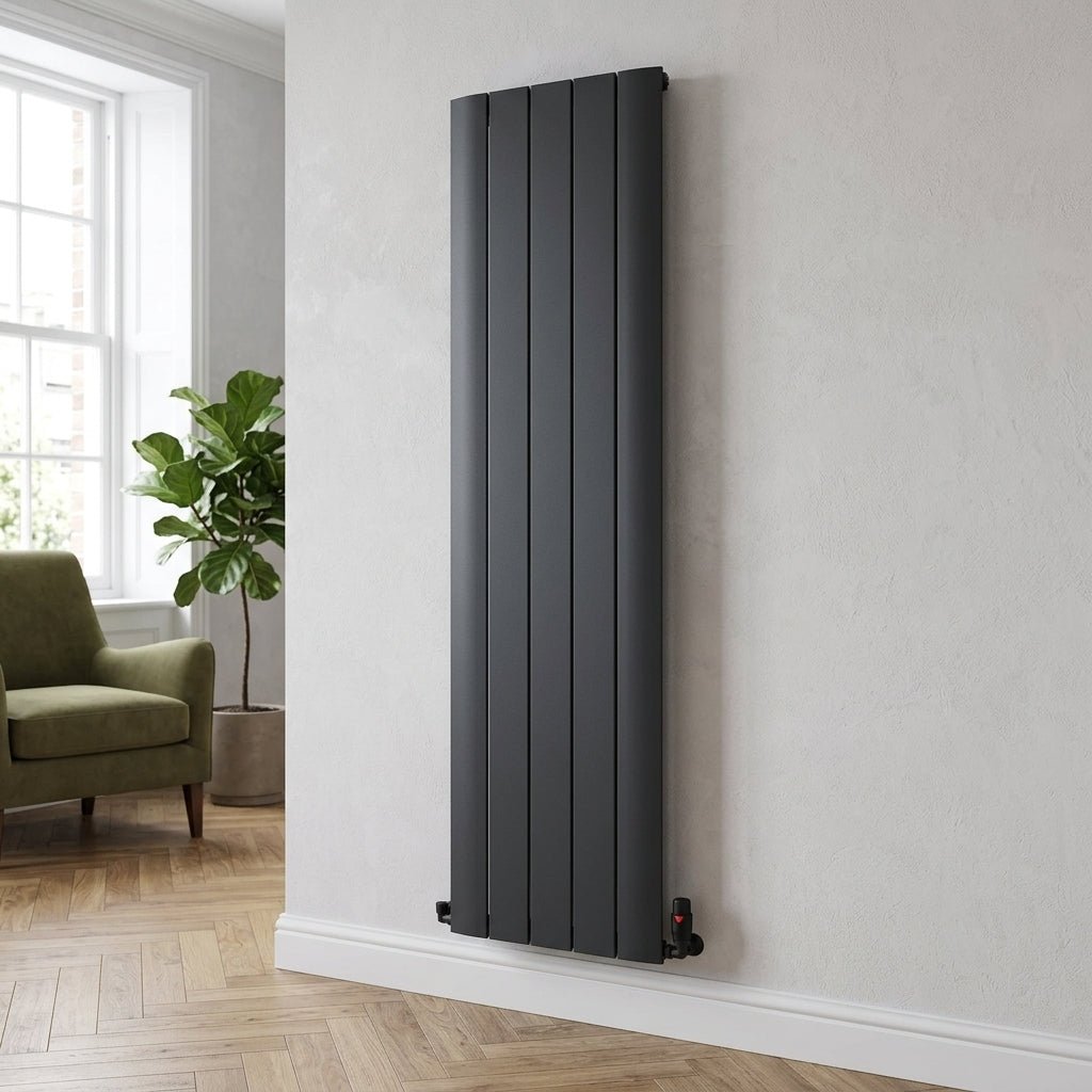 Ice Cold Spice Austin Vertical Aluminium Designer Radiator in Anthracite