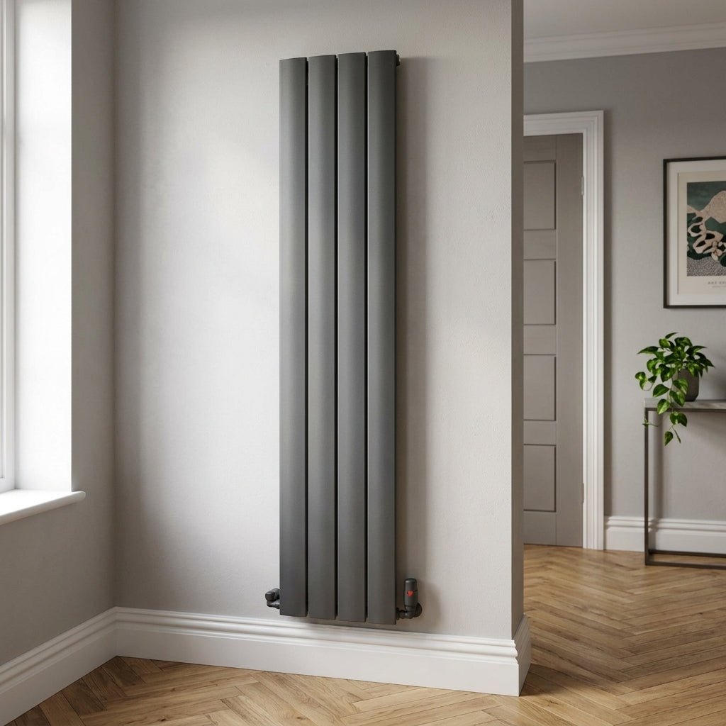 Ice Cold Spice Austin Vertical Aluminium Designer Radiator in Anthracite