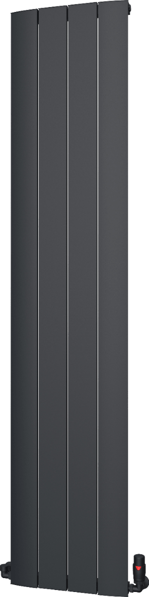 Ice Cold Spice Austin Vertical Aluminium Designer Radiator in Black