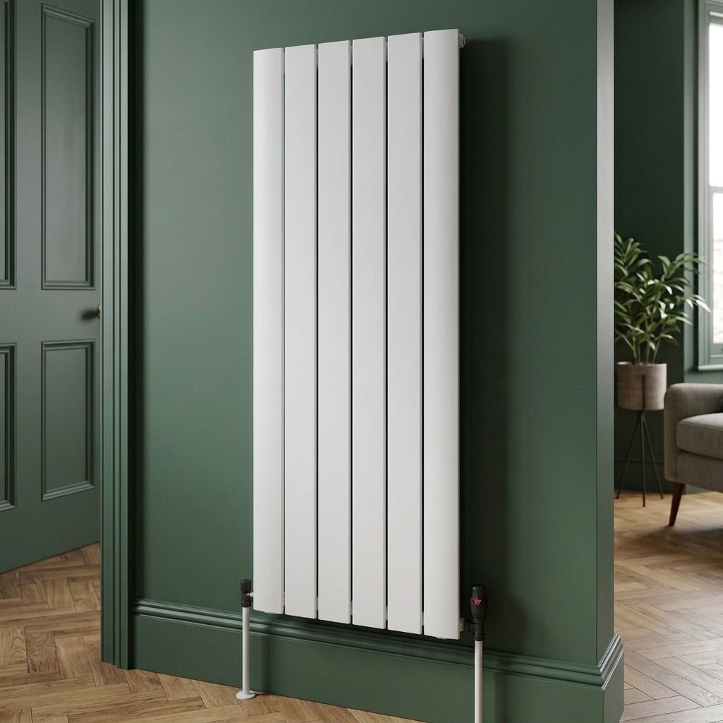 Ice Cold Spice Austin Vertical Aluminium Designer Radiator in White