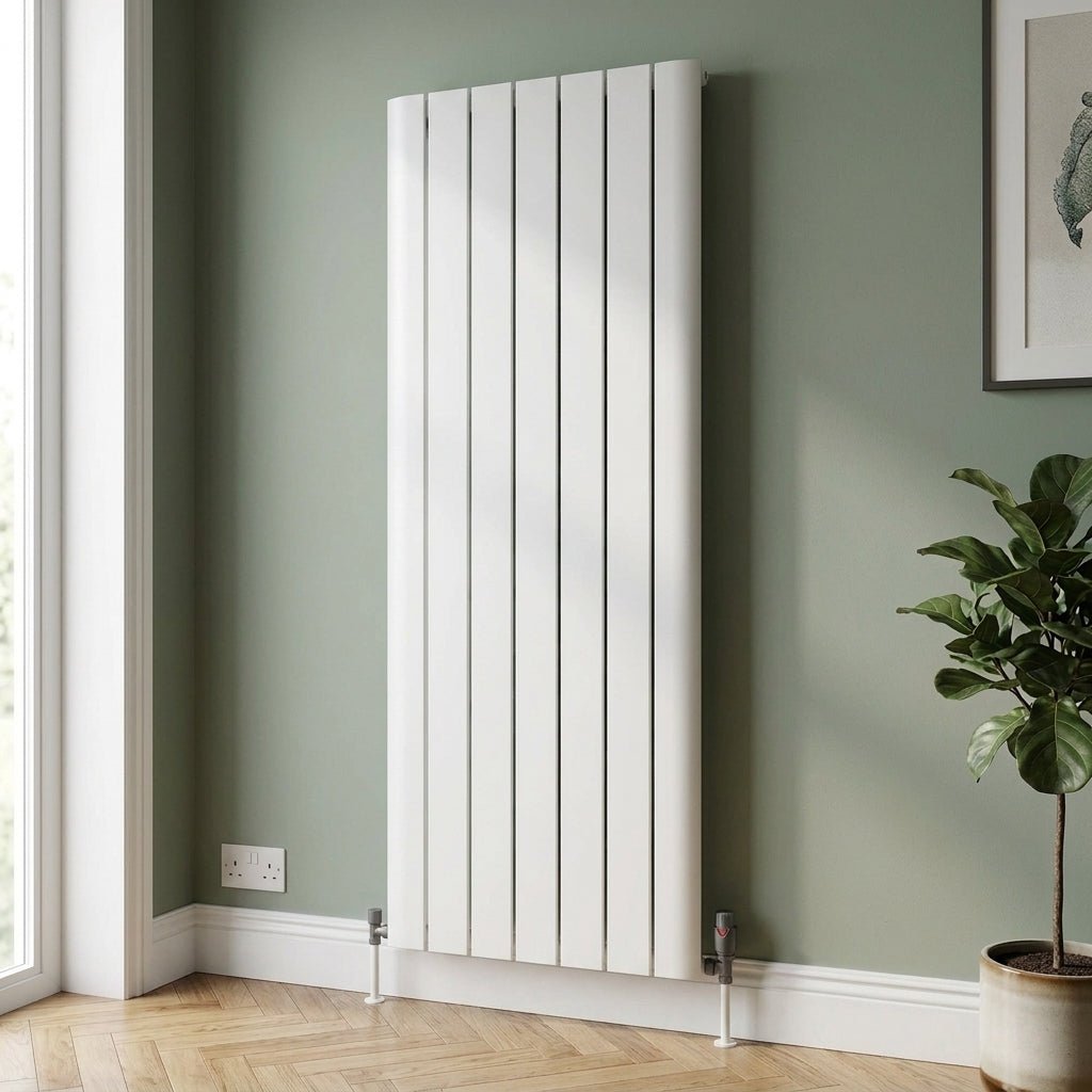 Ice Cold Spice Austin Vertical Aluminium Designer Radiator in White