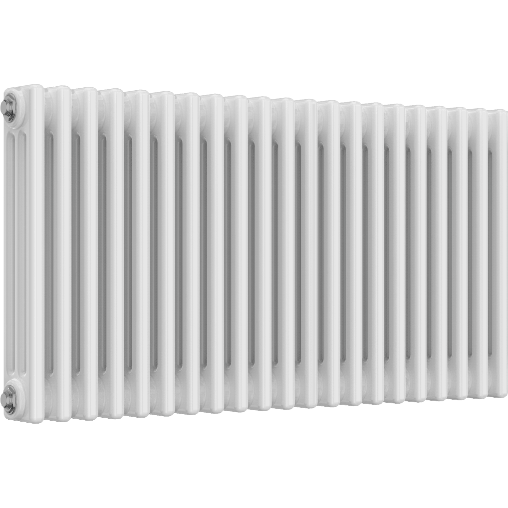 Ice Cold Spice Hudson 3 Column Horizontal Radiator in White