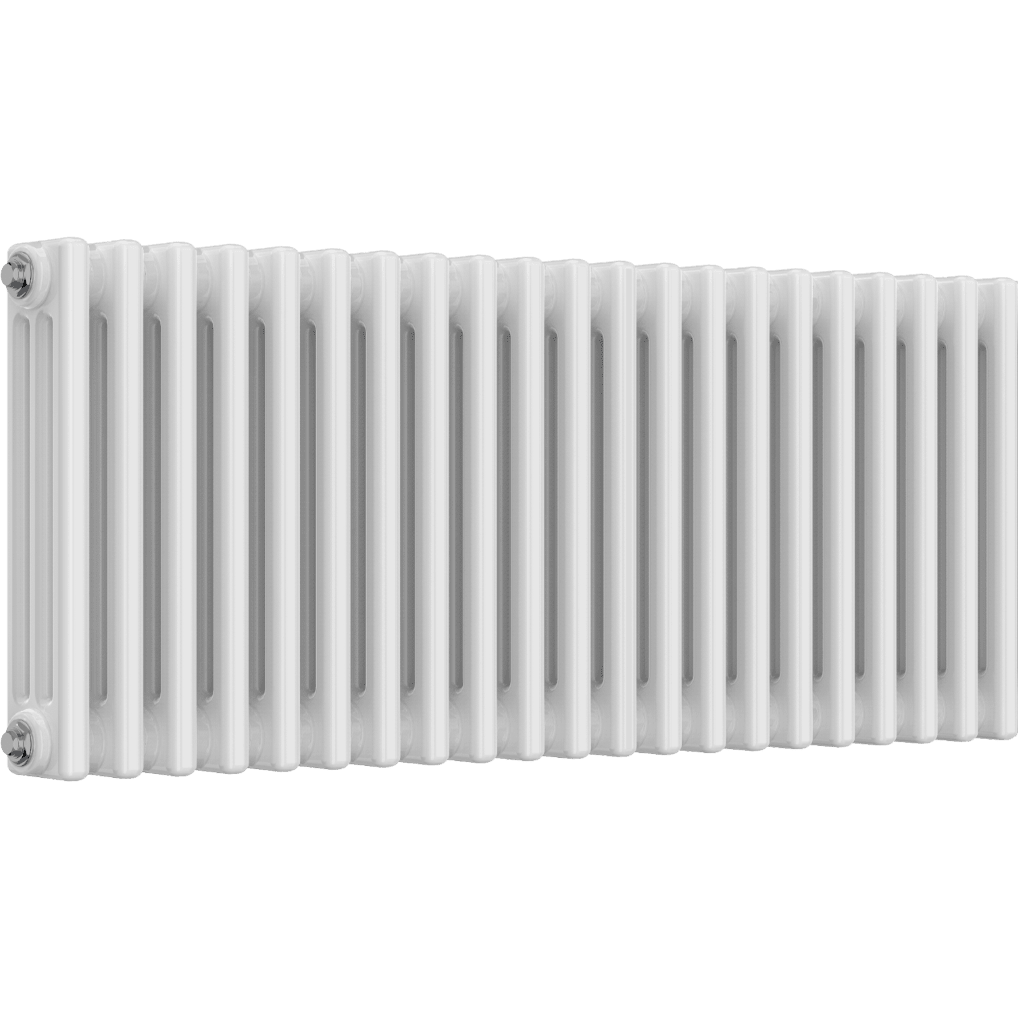 Ice Cold Spice Hudson 3 Column Horizontal Radiator in White
