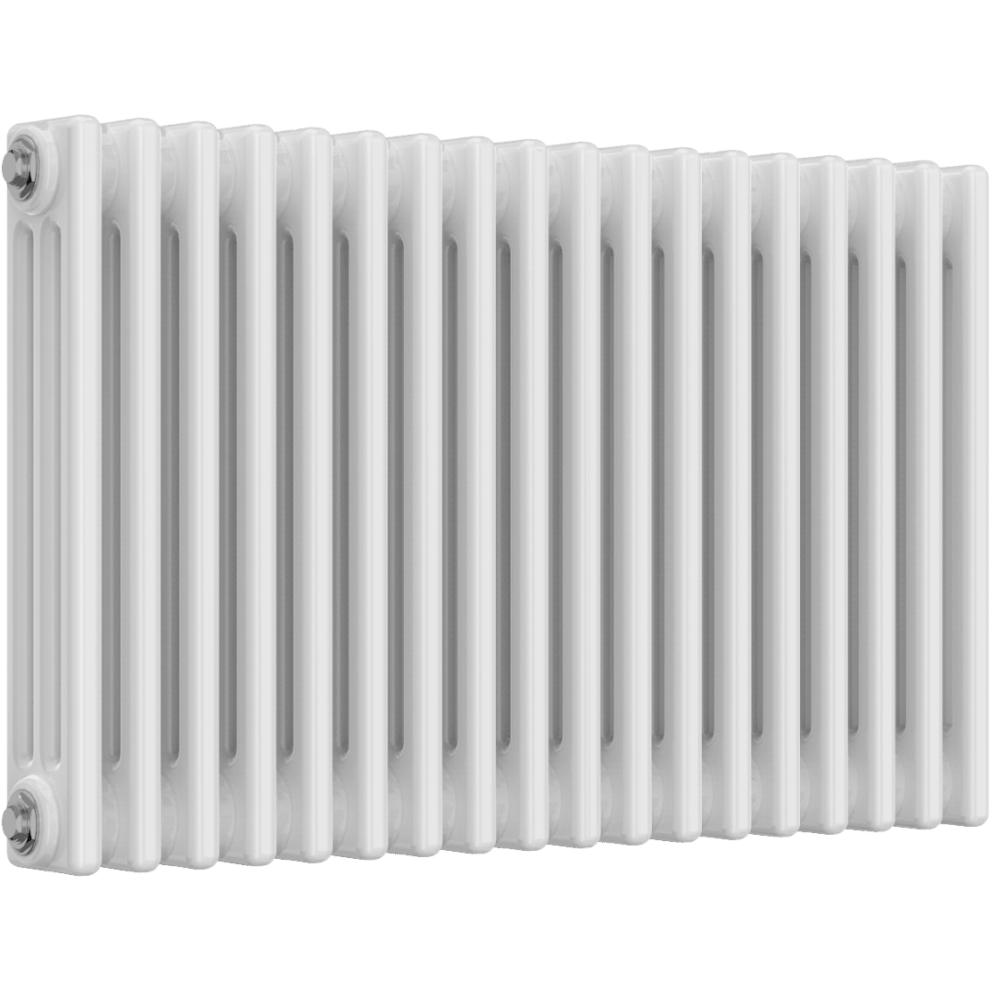 Ice Cold Spice Hudson 3 Column Horizontal Radiator in White