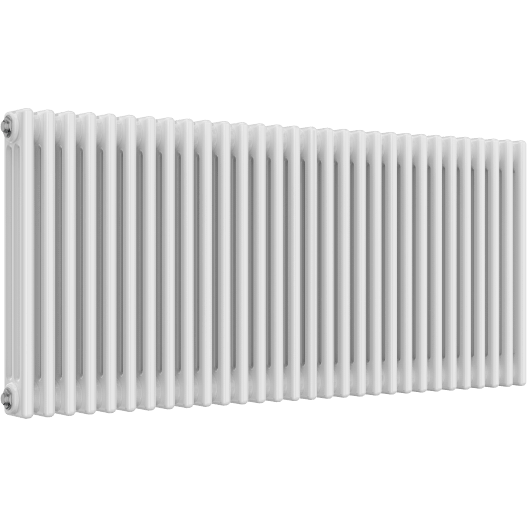 Ice Cold Spice Hudson 3 Column Horizontal Radiator in White