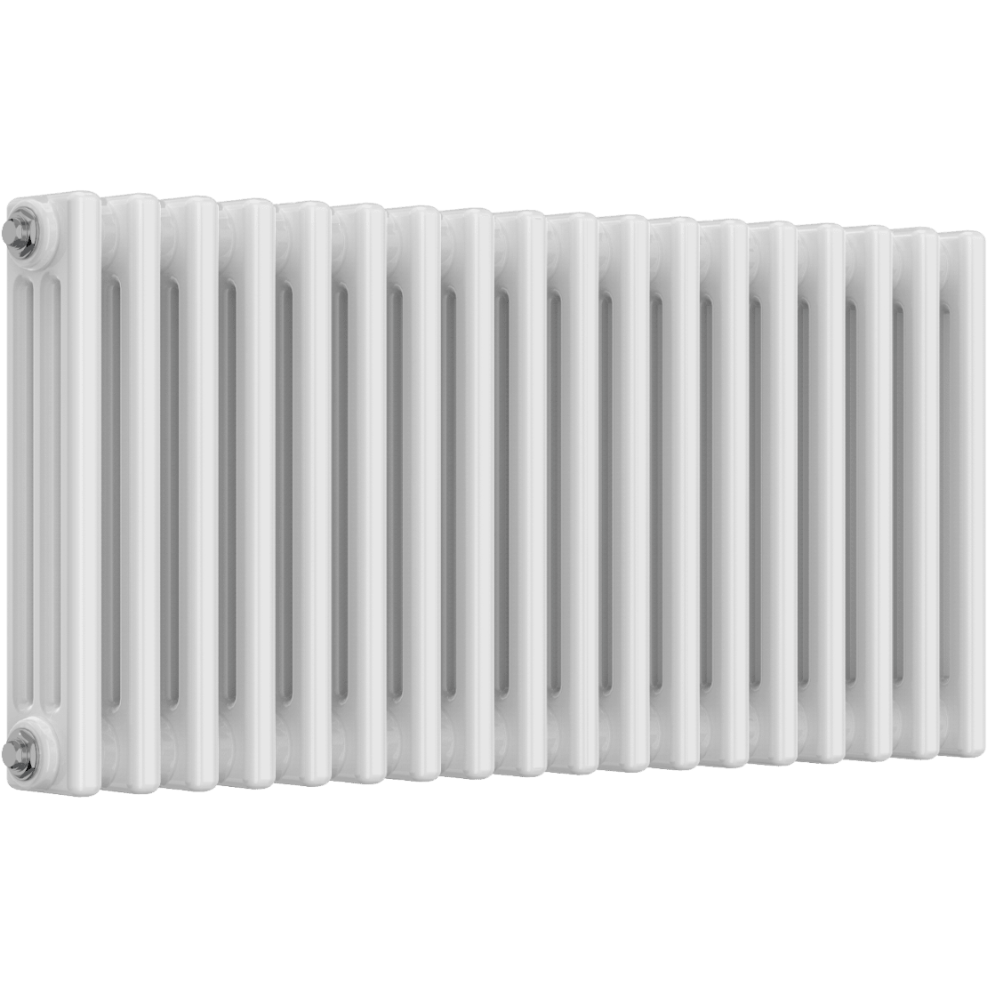 Ice Cold Spice Hudson 3 Column Horizontal Radiator in White