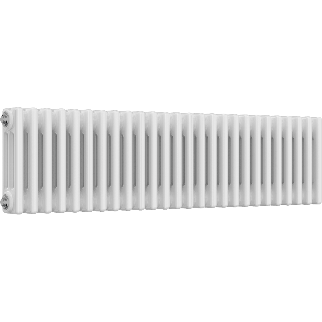 Ice Cold Spice Hudson 3 Column Horizontal Radiator in White
