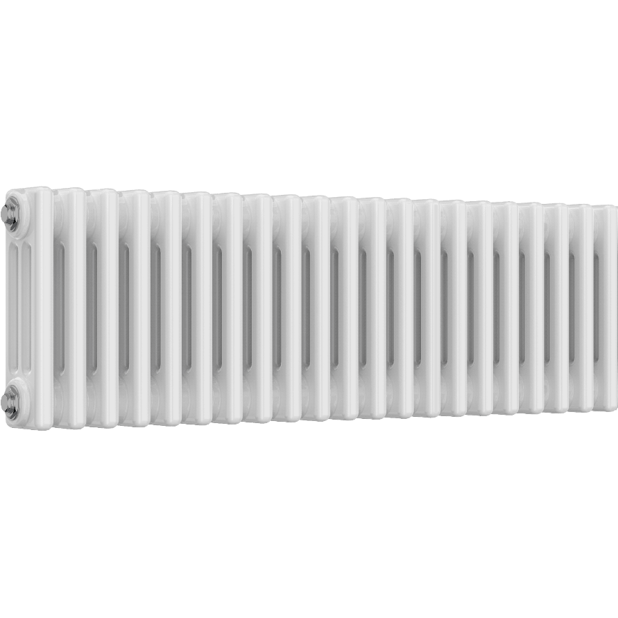 Ice Cold Spice Hudson 3 Column Horizontal Radiator in White
