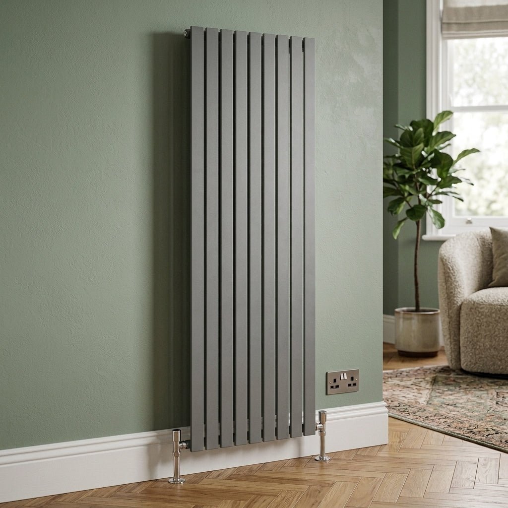 Ice Cold Spice Savannah Vertical Designer Radiator in Anthracite