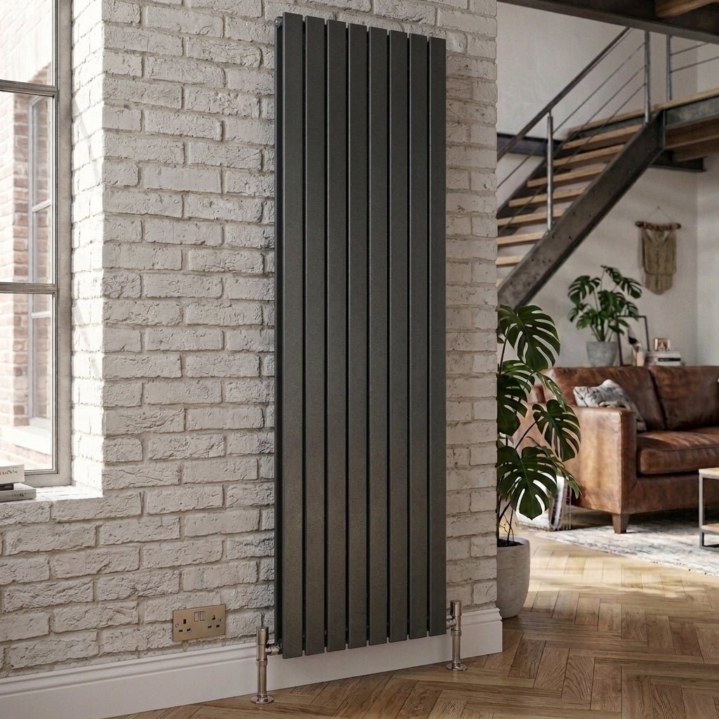 Ice Cold Spice Savannah Vertical Designer Radiator in Anthracite