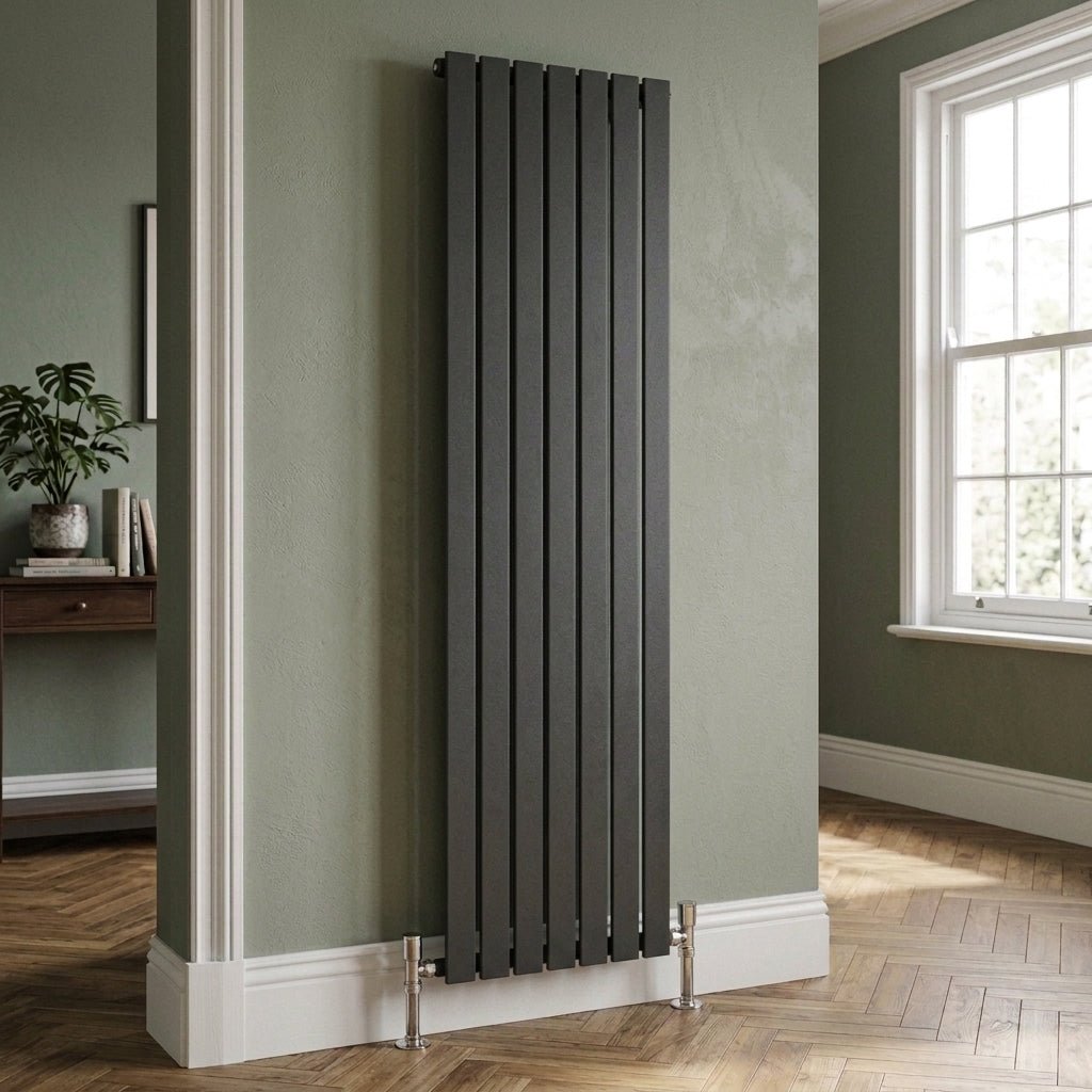 Ice Cold Spice Savannah Vertical Designer Radiator in Anthracite