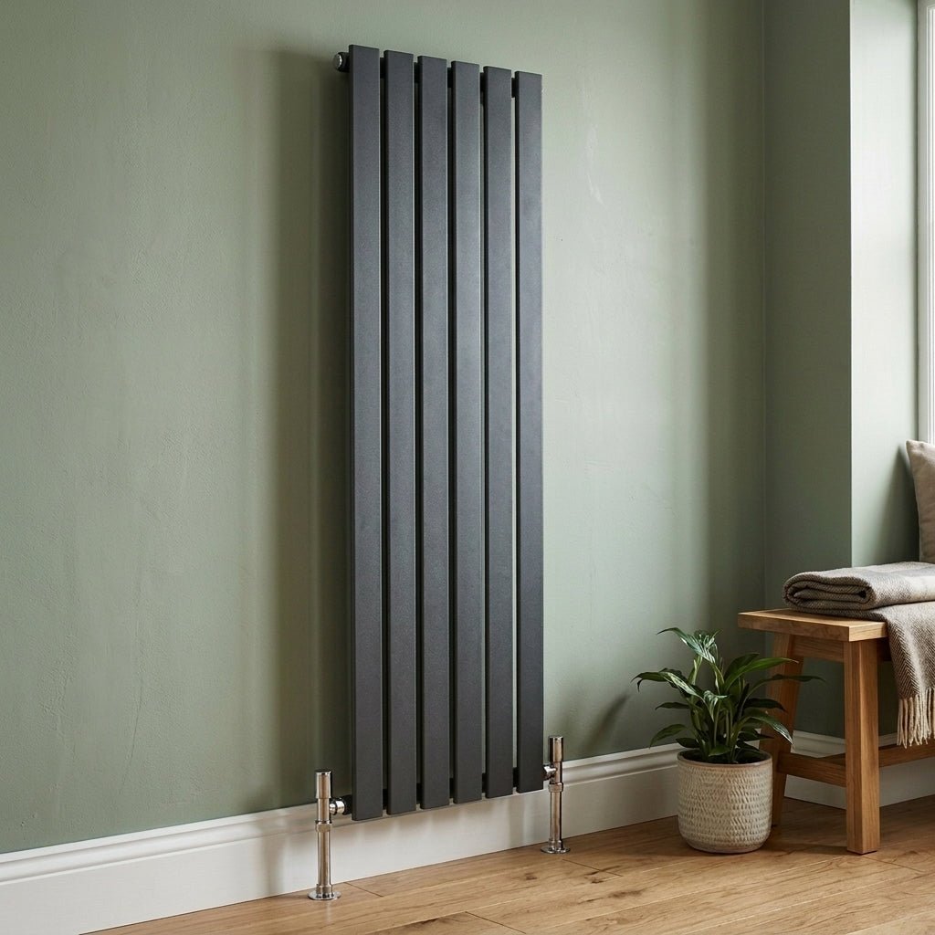Ice Cold Spice Savannah Vertical Designer Radiator in Anthracite