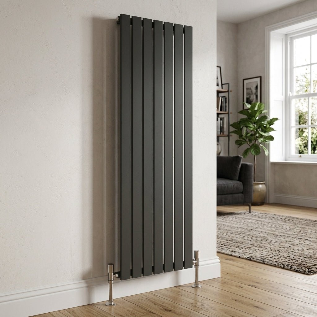 Ice Cold Spice Savannah Vertical Designer Radiator in Anthracite