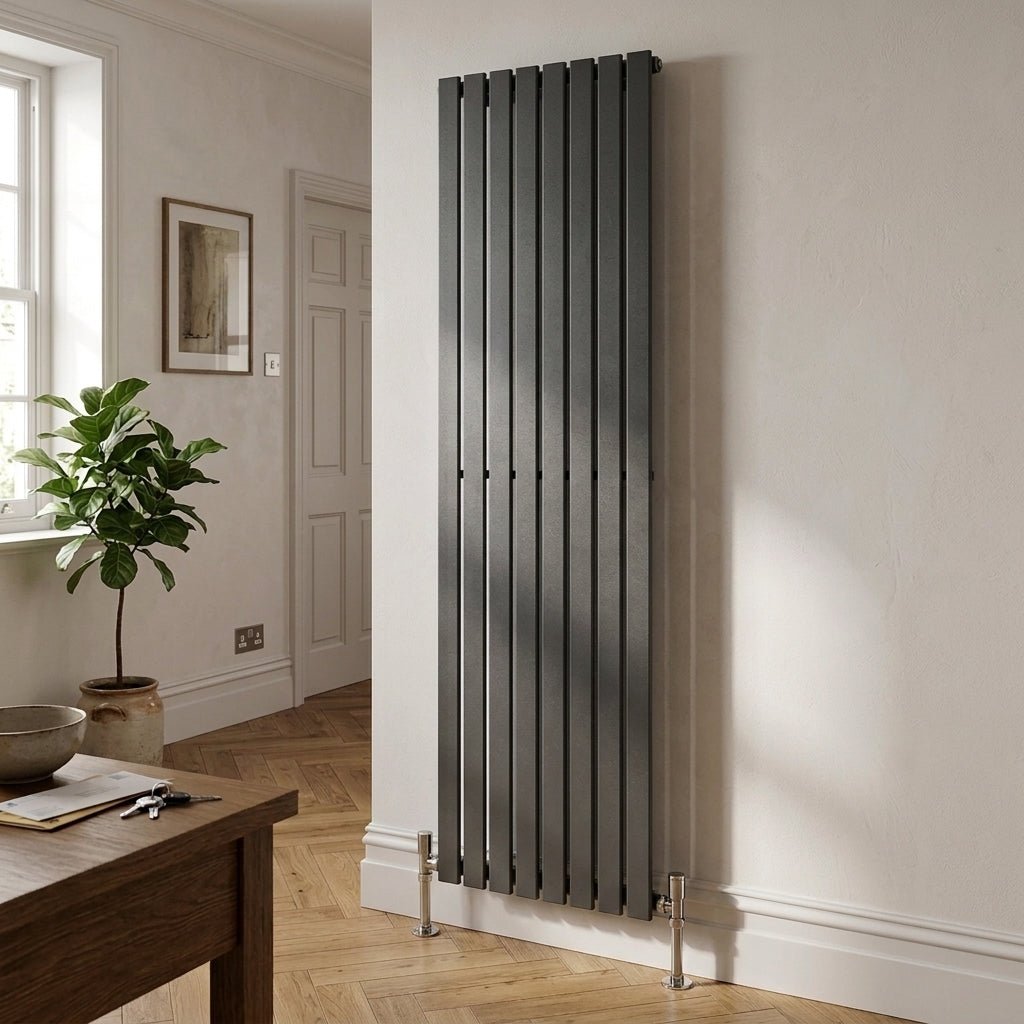 Ice Cold Spice Savannah Vertical Designer Radiator in Anthracite