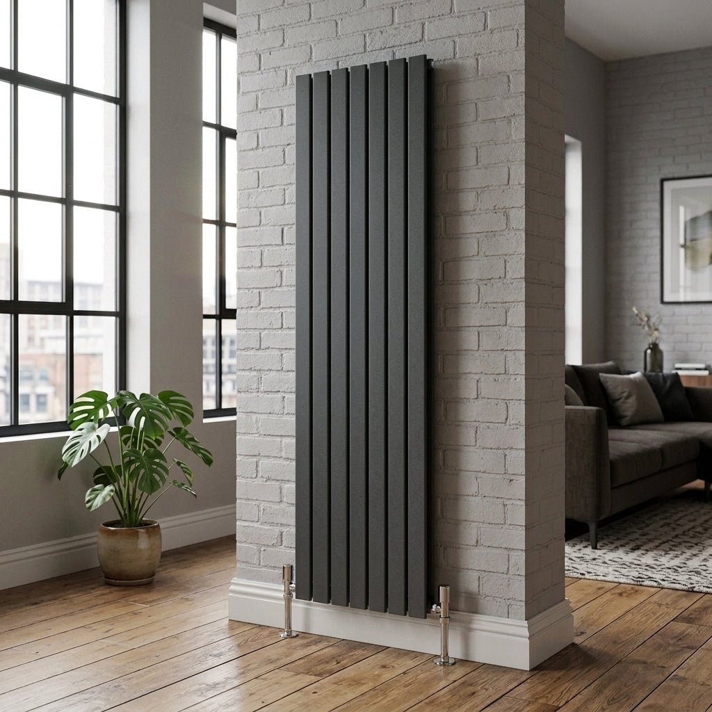 Ice Cold Spice Savannah Vertical Designer Radiator in Anthracite