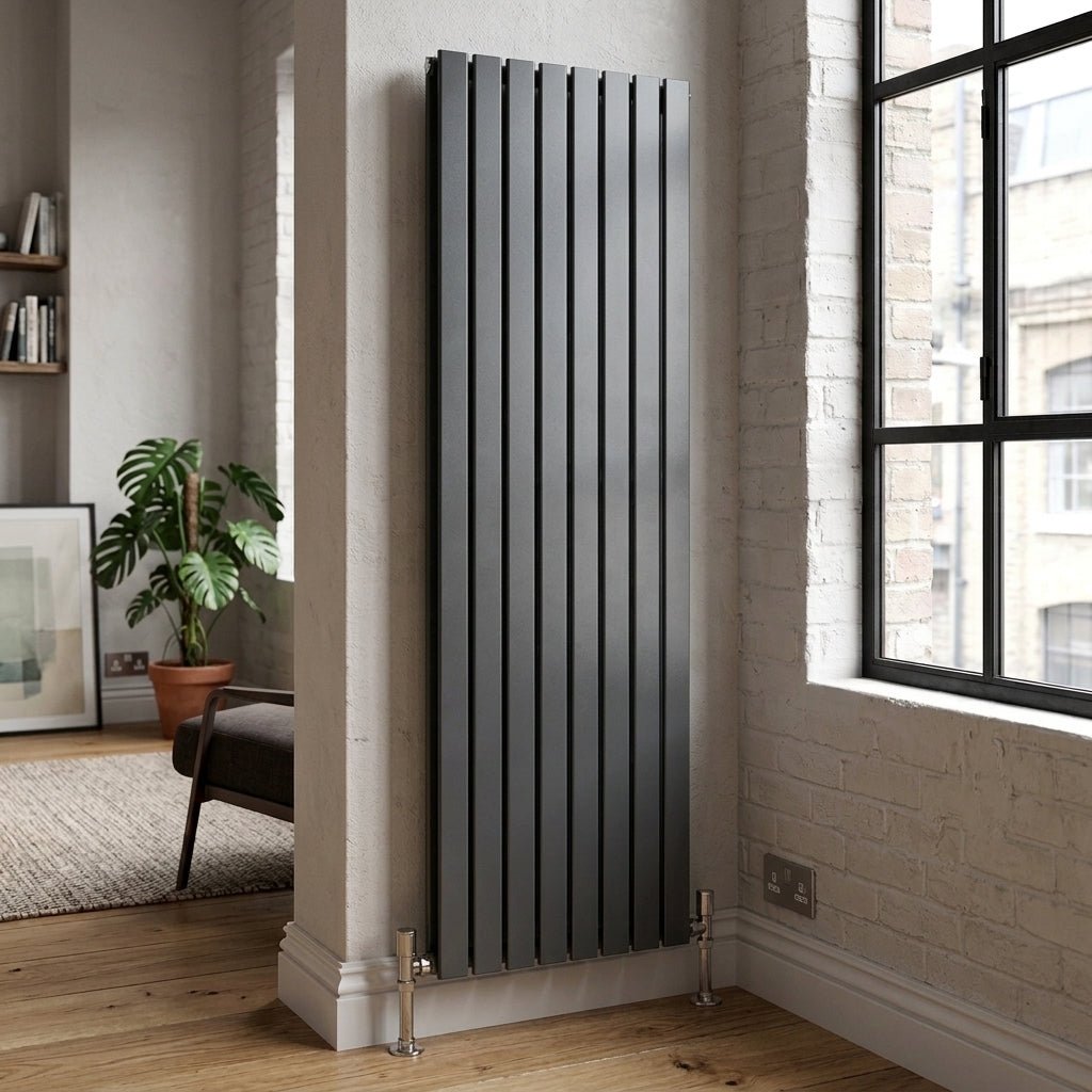 Ice Cold Spice Savannah Vertical Designer Radiator in Anthracite