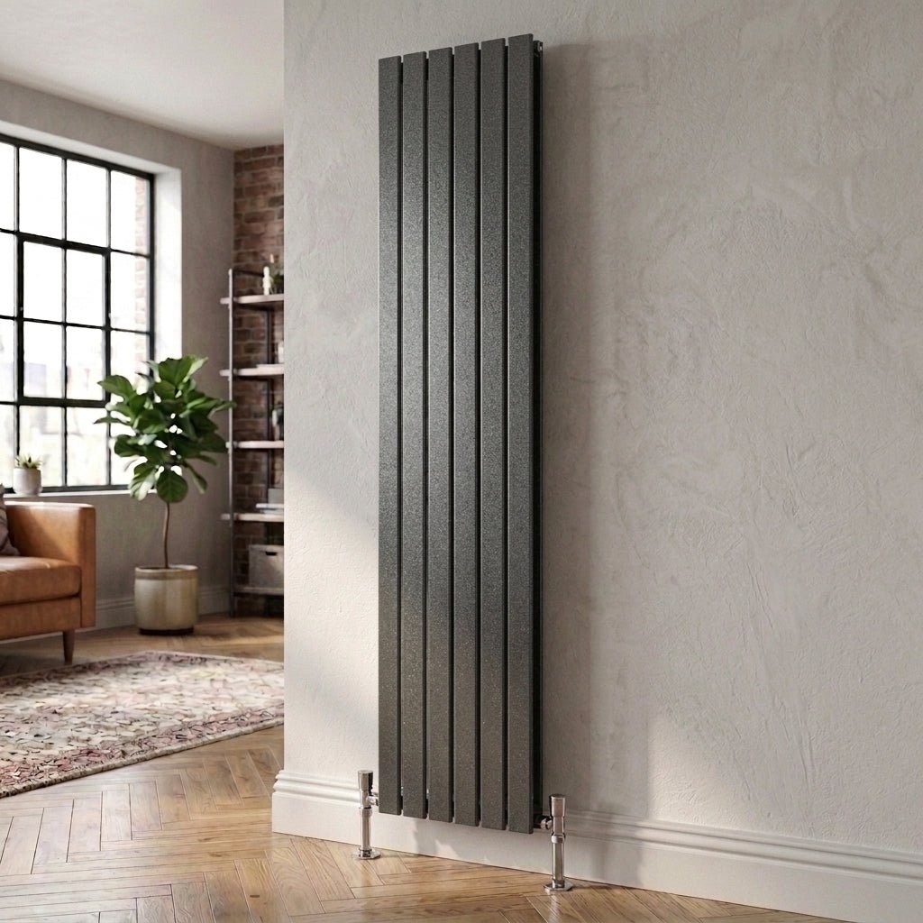 Ice Cold Spice Savannah Vertical Designer Radiator in Anthracite