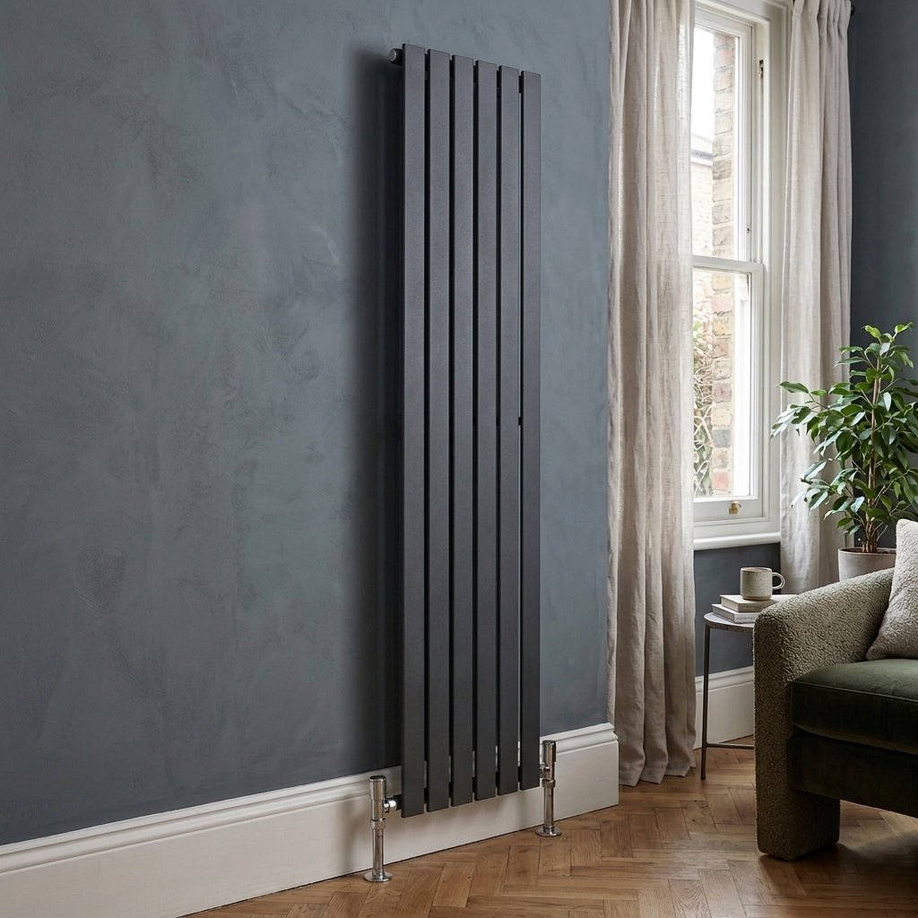 Ice Cold Spice Savannah Vertical Designer Radiator in Anthracite