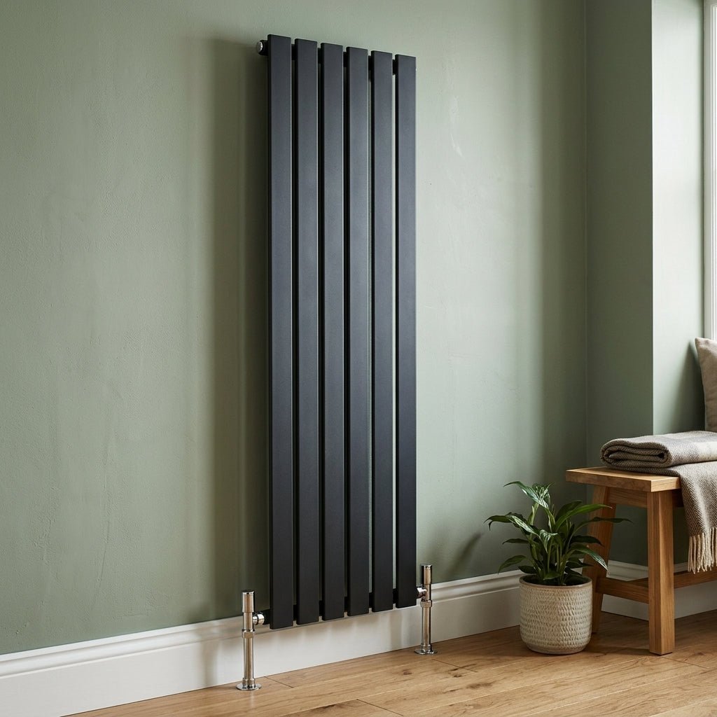 Ice Cold Spice Savannah Vertical Designer Radiator in Black