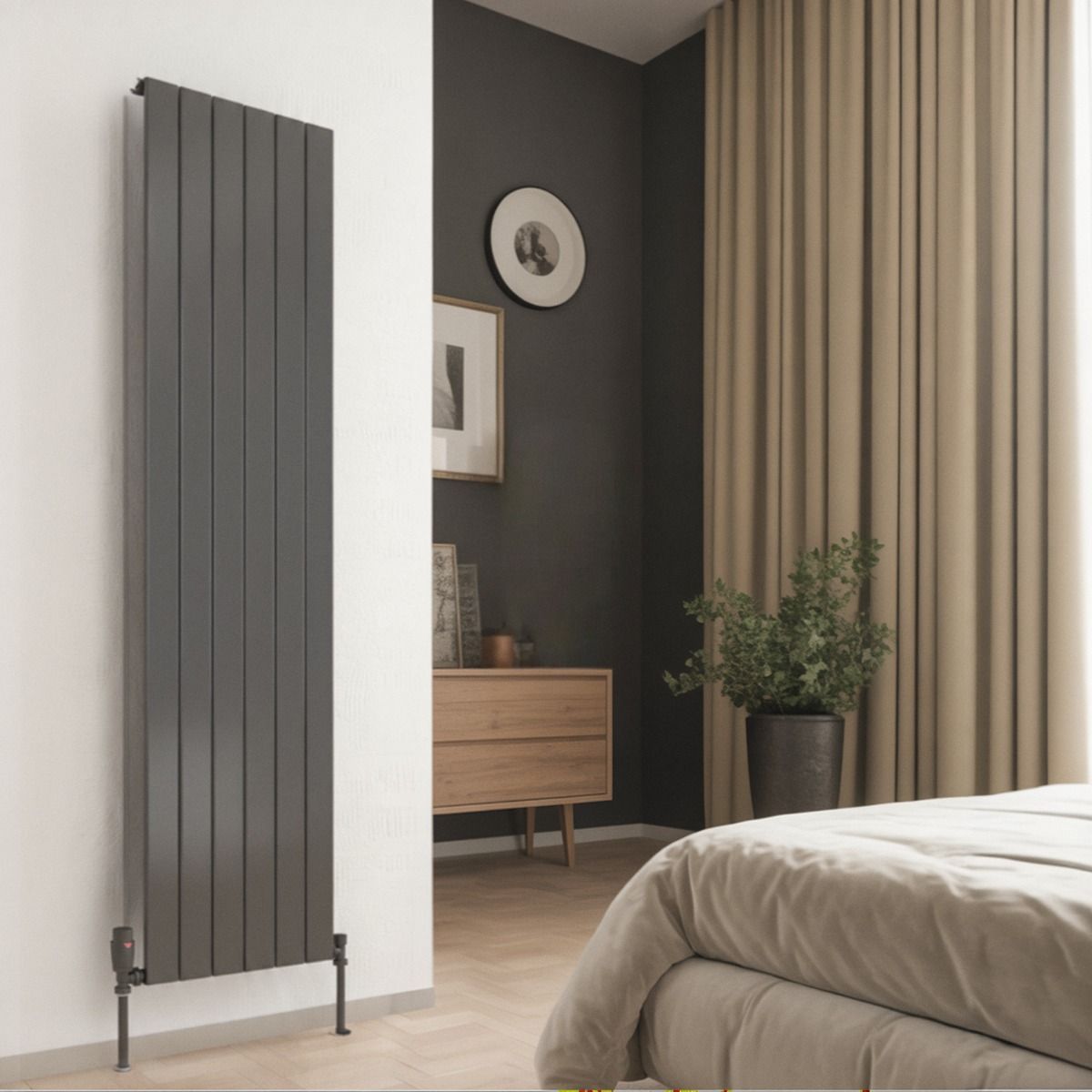 Ice Cold Spice Savannah Vertical Designer Radiator in White