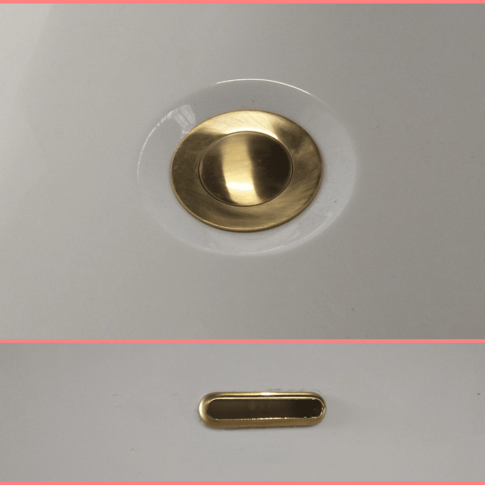 Charlotte Edwards Alternative Waste and Overflow Finishes - bath accessory - Ice Cold Spice | Brushed Brass
