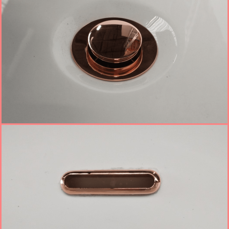 Charlotte Edwards Alternative Waste and Overflow Finishes - bath accessory - Ice Cold Spice | Polished Copper